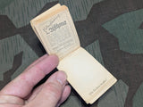 Small Heumann Heilmittel Advertisement Notebook 1938