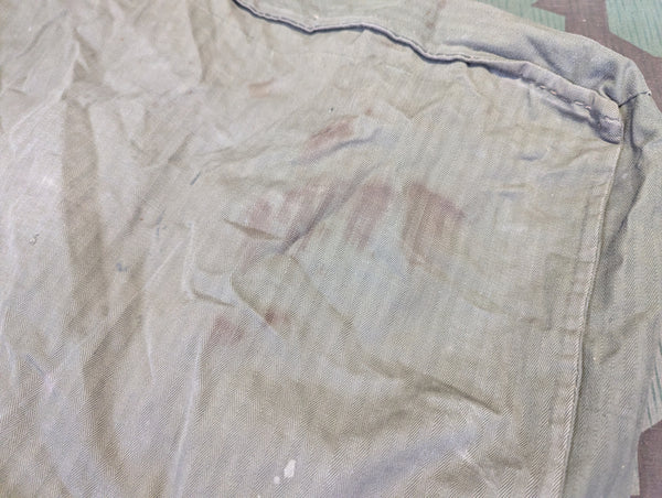 German POW Clothing Bag Made of US GI HBT