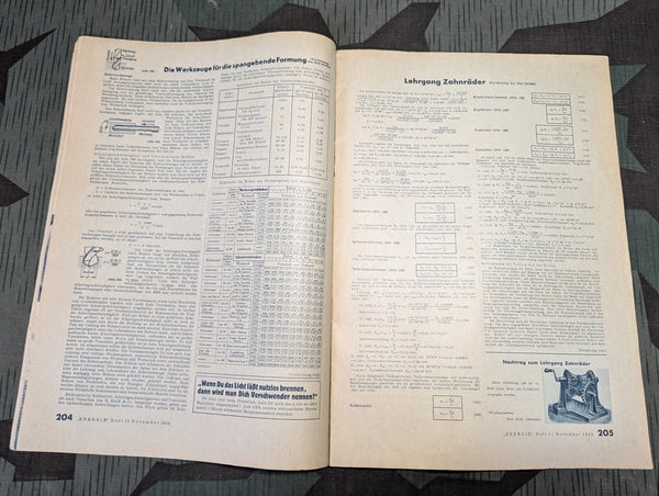 Energie Technical Profession Magazine Heft 11 November 1942