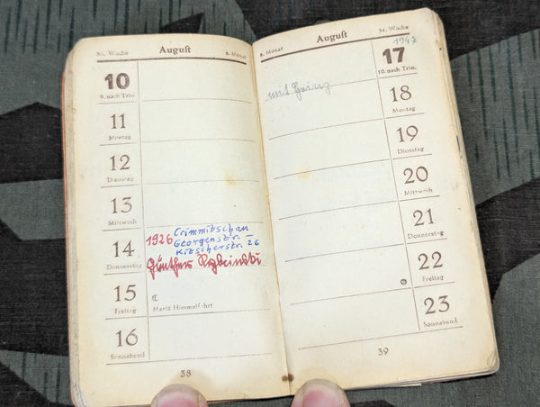 Taschen 1941 Kalender Well Used