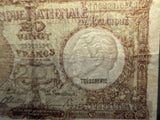 GI Souvenir Belgian Francs Notes "Memories of Belgium Dec. 1944"