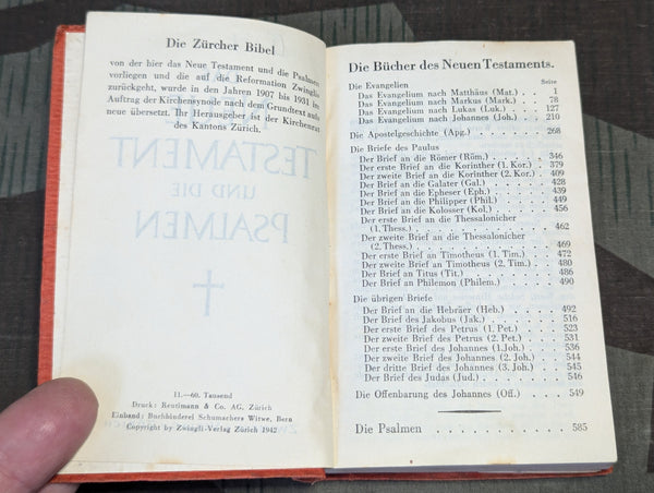 New Testament Bible for German POWs 1942