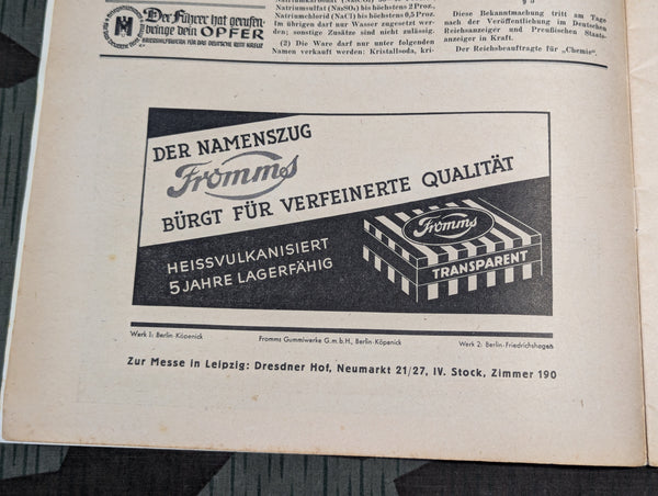 Das Drogisten Fachblatt Medicine Magazine 9 July 1940
