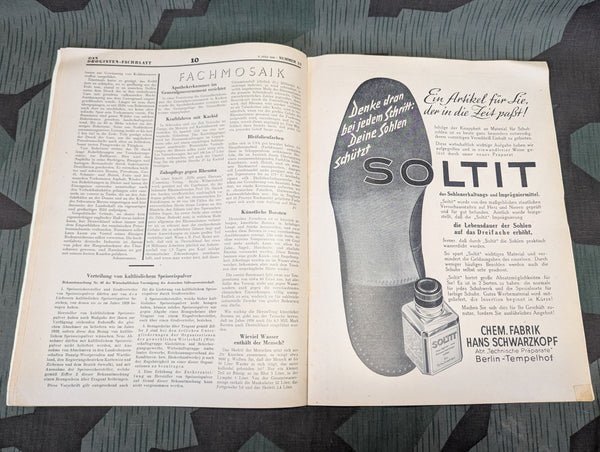Das Drogisten Fachblatt Medicine Magazine 9 July 1940