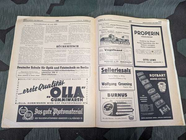 Das Drogisten Fachblatt Medicine Magazine 9 July 1940