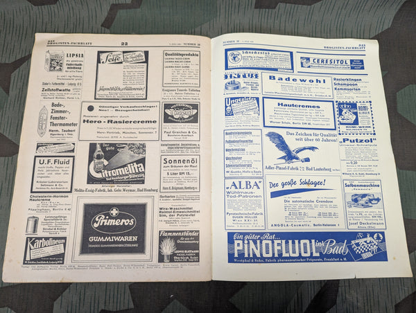 Das Drogisten Fachblatt Medicine Magazine 9 July 1940