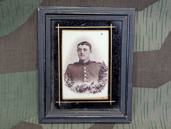 Pre WWI Framed Soldier Photo