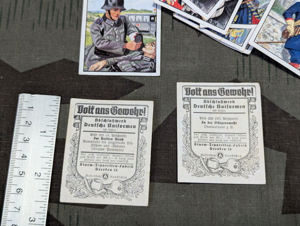 SA Cigarette Cards Lot Sturm Zigaretten Volk ans Gewehr!