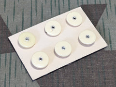 Men's Shirt or Uniform Collar Studs on Card (Lot of 6)