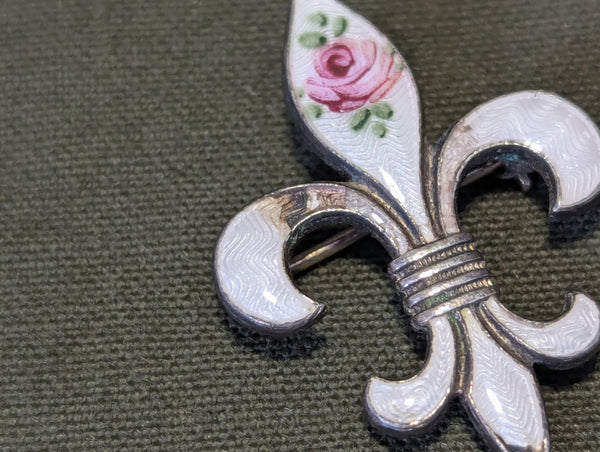 Fleur-de-lis Paratrooper Sweetheart Pin