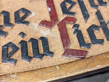 Suche Jesum und Sein Licht! Third Reich Wood Wall Decoration
