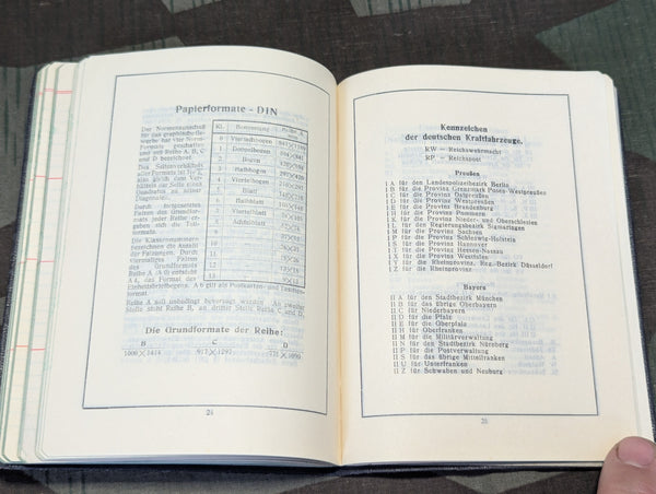 1935 Tages Merkbuch Day Note Book