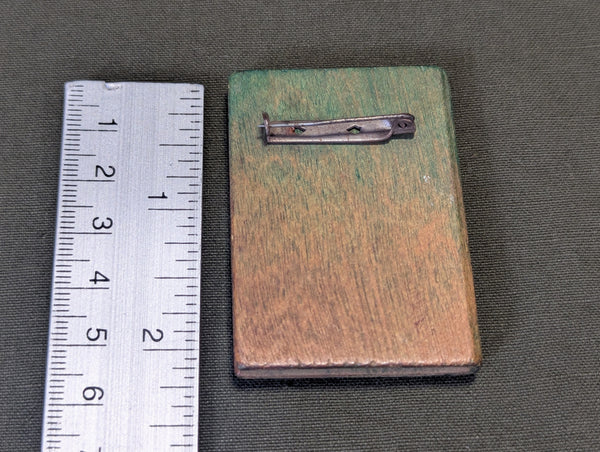 1492-1942 Handmade Wooden History Book Pin