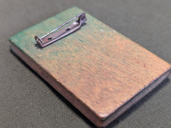 1492-1942 Handmade Wooden History Book Pin