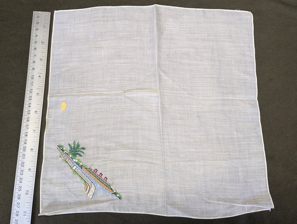 Queen of Bermuda Ship Hankie