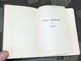 Tages-Merkbuch 1937 Notebook