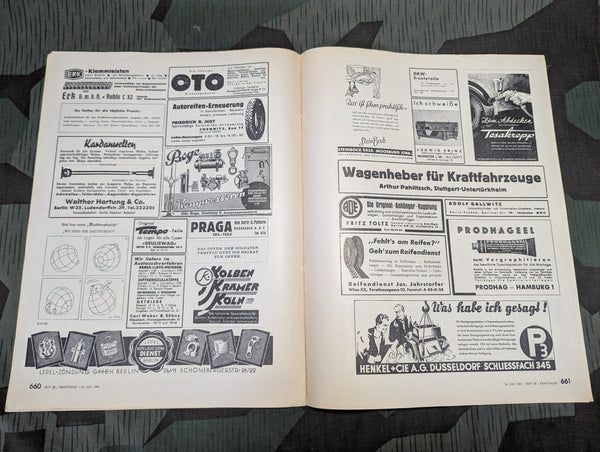 Kraftfahrzeug Handwerk Heft 30 - 26 Juli 1941 Krafthand