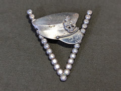 V for Victory with Navy Hat Sweetheart Pin