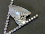 V for Victory with Navy Hat Sweetheart Pin