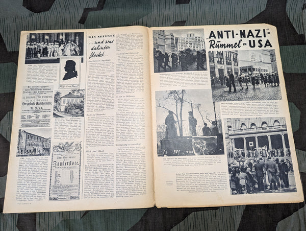 Koralle Magazine Nr.48 30 November 1941 USA Anti-Nazi Rally