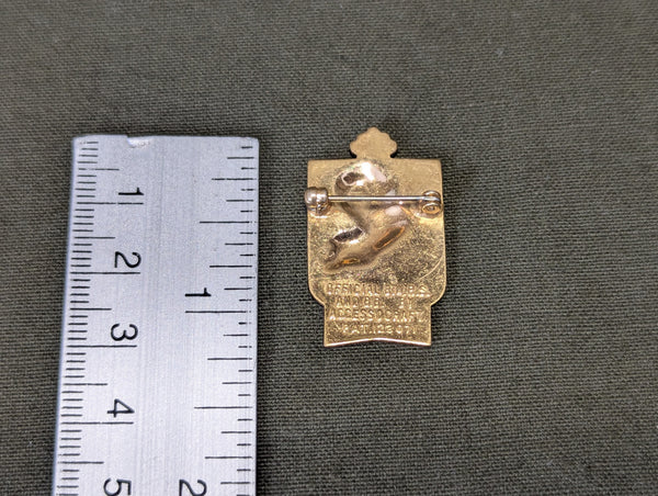 British War Relief Society Pin "Dieu et mon Droit"