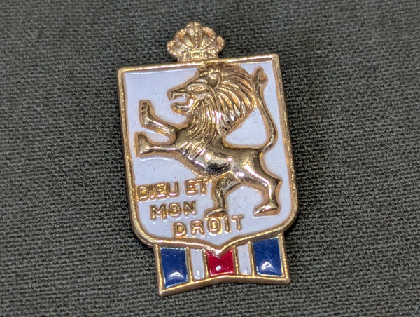 British War Relief Society Pin "Dieu et mon Droit"