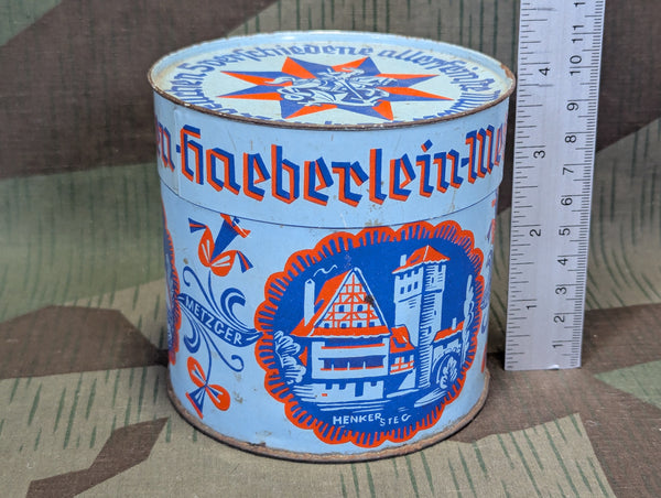 Blue Haeberlein Metzger Lebkuchen Cookie Tin