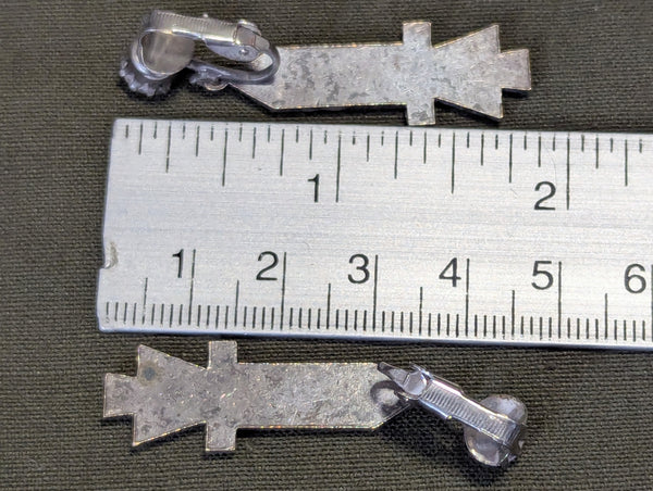 Art Deco Clip on Earrings