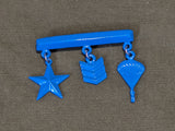 Blue Paratrooper Charm Pin