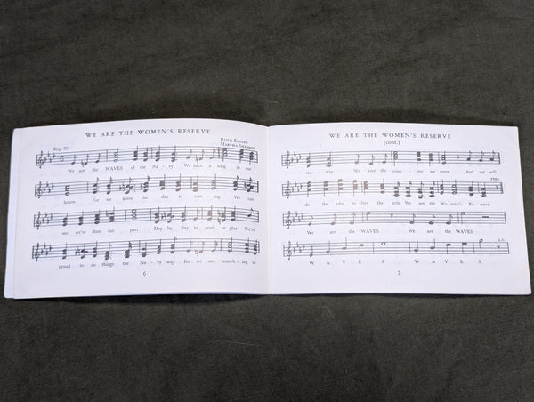 WAVES Song Book "Navy, Full Speed Ahead!"