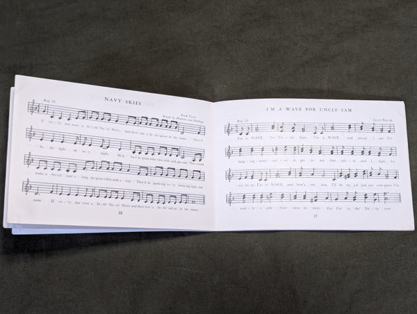 WAVES Song Book "Navy, Full Speed Ahead!"