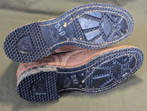 Original USMC Boondocker Boots Size 5 1/2 D April 7 1945 Unissued