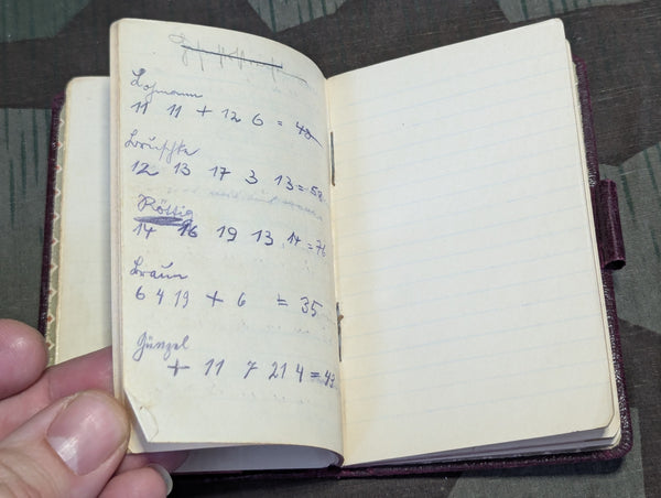 Small German Notebook Maroon Cover