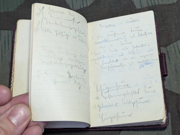 Small German Notebook Maroon Cover