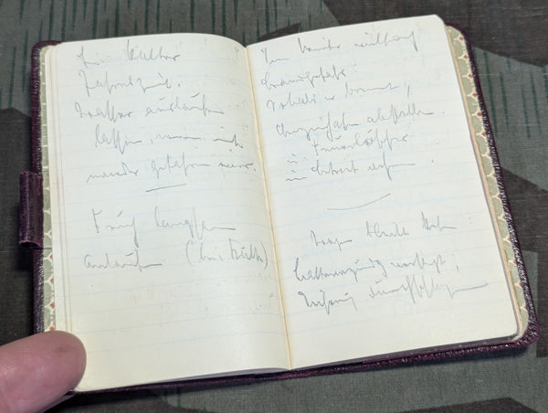 Small German Notebook Maroon Cover