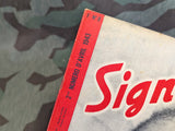 April 1943 Signal Magazine in French No8 with Terrorisme Leaflet