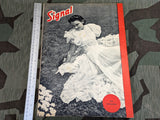 April 1943 Signal Magazine in French No8 with Terrorisme Leaflet