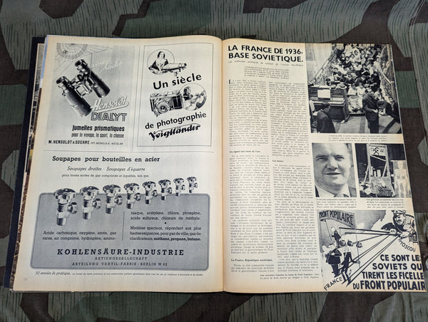 April 1943 Signal Magazine in French No8 with Terrorisme Leaflet