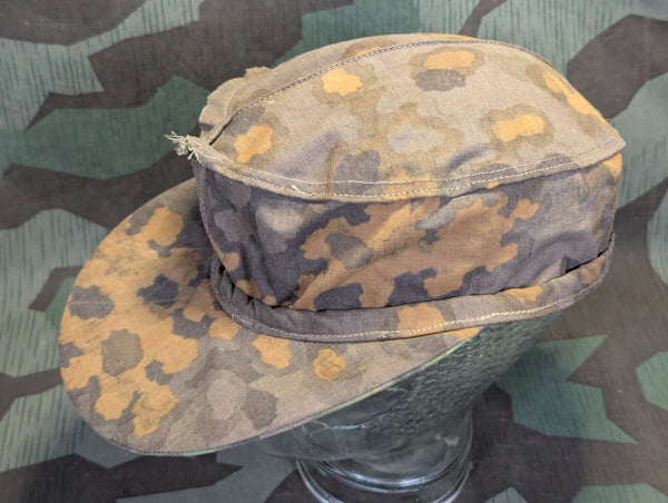Reversible SS Camouflage Hat Original Material