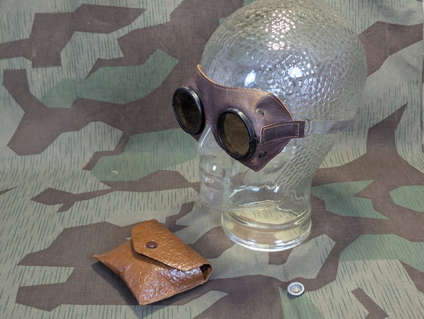 Tinted Motorcycle Goggles in Pouch Ultrasin