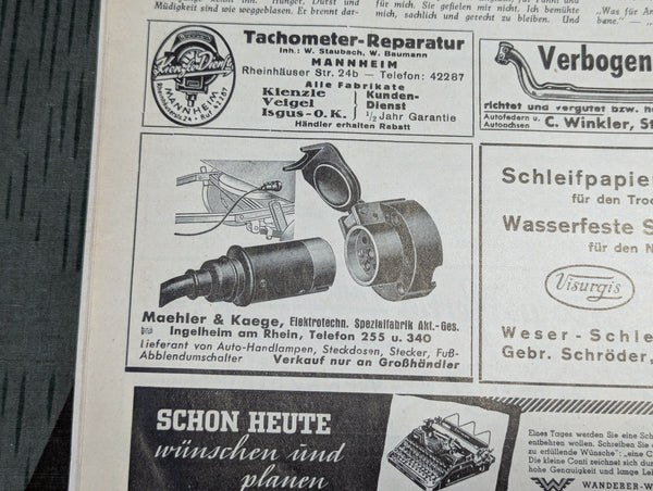 Kraftfahrzeug Handwerk Heft 20 - 17 Mai 1941 Krafthand