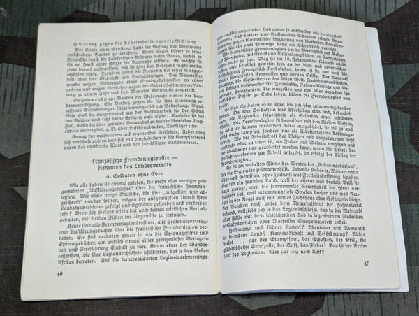 Spione, Verräter, Saboteure Booklet 1938