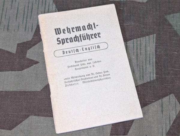 Wehrmacht Deutsch-Englisch Sprachführer