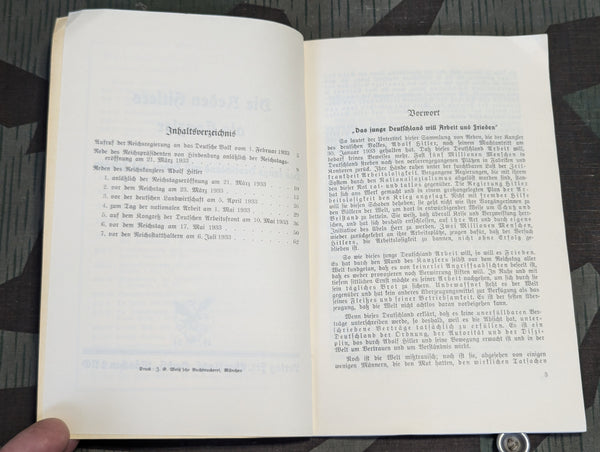 Die Reden Hitlers als Kanzler (Hitler's Speeches) Book 1934