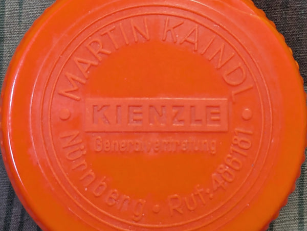 Small Orange Bakelite Kienzle Container