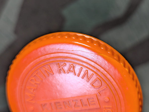 Small Orange Bakelite Kienzle Container