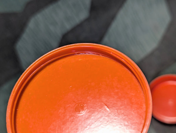 Small Orange Bakelite Kienzle Container