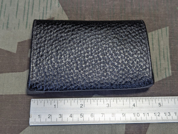 German Black Textured Wallet with Coin Purse NOS