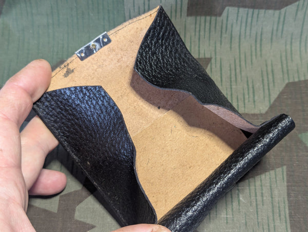 German Black Textured Wallet with Coin Purse NOS