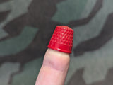 Finger Hat Thimble Red Bakelite